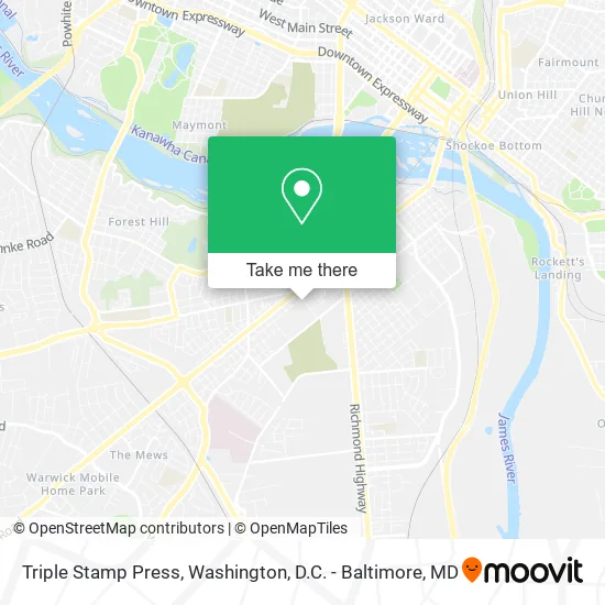 Triple Stamp Press map