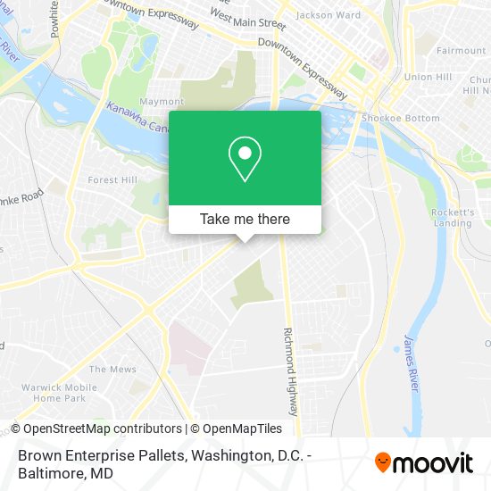 Mapa de Brown Enterprise Pallets