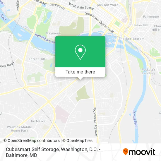 Cubesmart Self Storage map