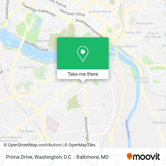 Prime Drive map