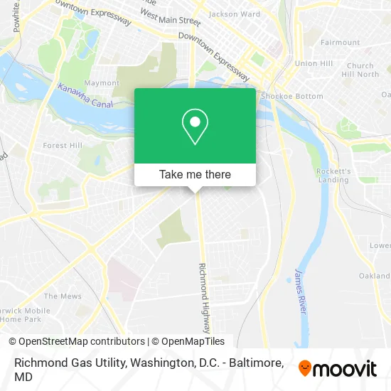 Richmond Gas Utility map