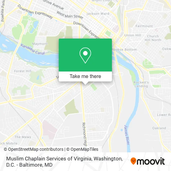 Muslim Chaplain Services of Virginia map