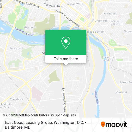 Mapa de East Coast Leasing Group