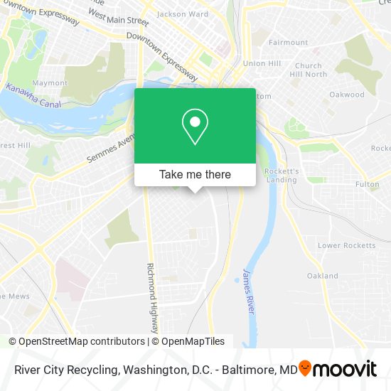 River City Recycling map