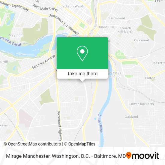 Mirage Manchester map