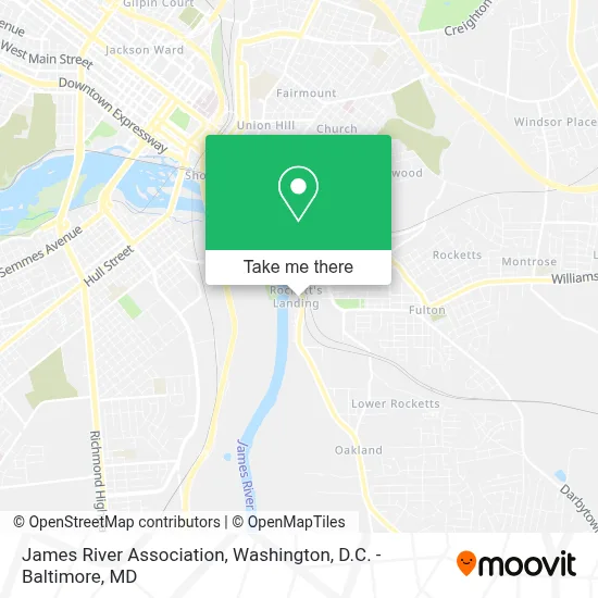 James River Association map