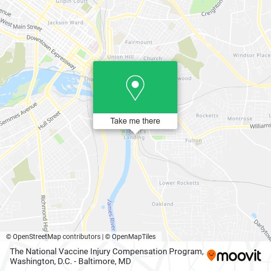 The National Vaccine Injury Compensation Program map