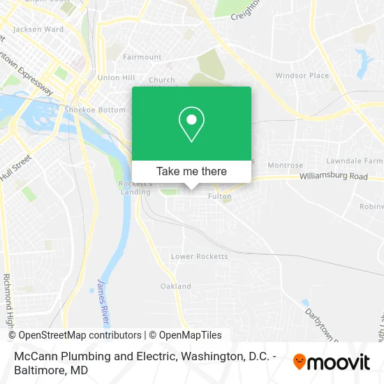 McCann Plumbing and Electric map