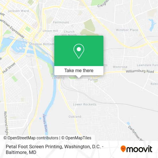 Petal Foot Screen Printing map