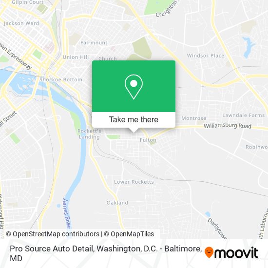 Pro Source Auto Detail map