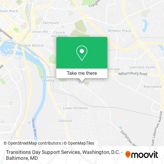 Mapa de Transitions Day Support Services