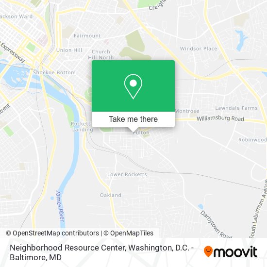 Neighborhood Resource Center map