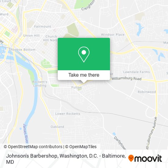 Johnson's Barbershop map