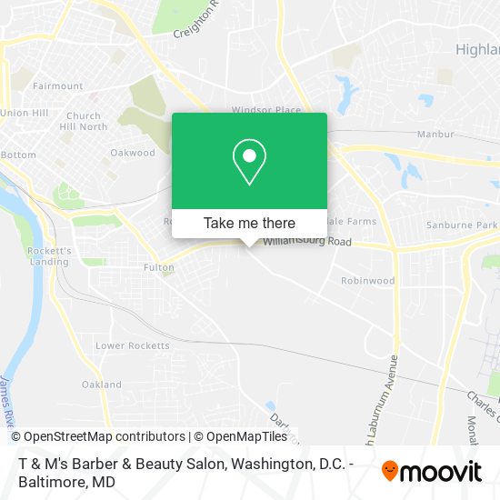 T & M's Barber & Beauty Salon map