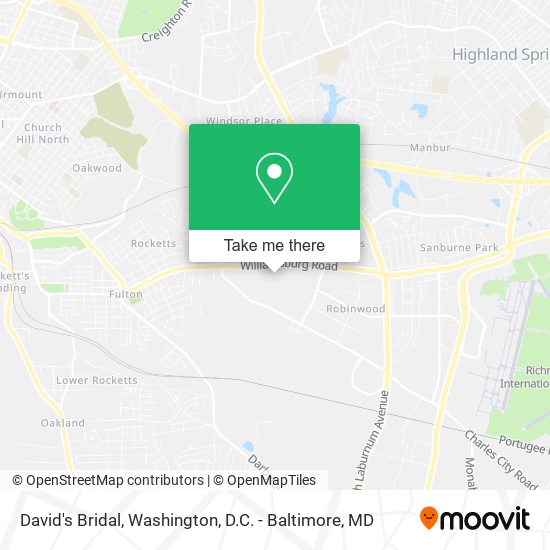 David's Bridal map