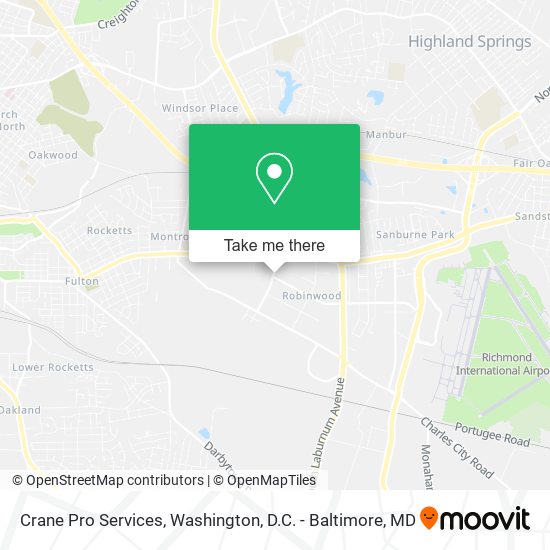 Mapa de Crane Pro Services