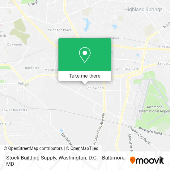 Stock Building Supply map