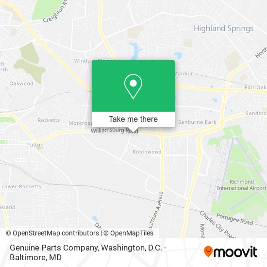 Genuine Parts Company map