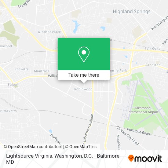 Lightsource Virginia map
