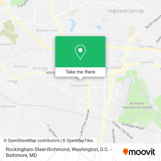 Rockingham Steel-Richmond map