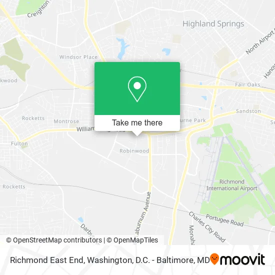 Mapa de Richmond East End