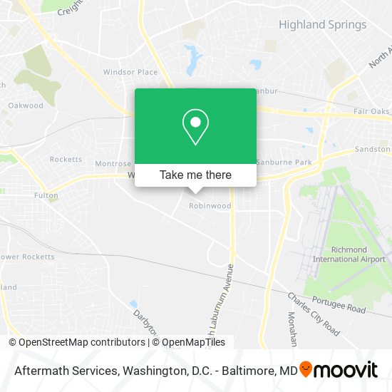 Aftermath Services map