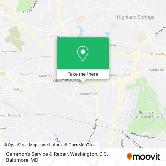 Gammon's Service & Repair map