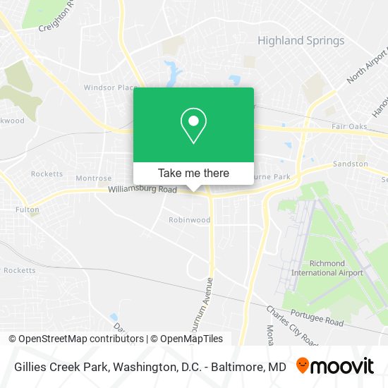 Mapa de Gillies Creek Park