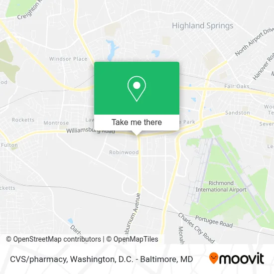 CVS/pharmacy map