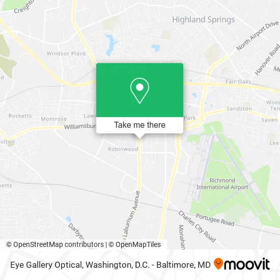 Eye Gallery Optical map