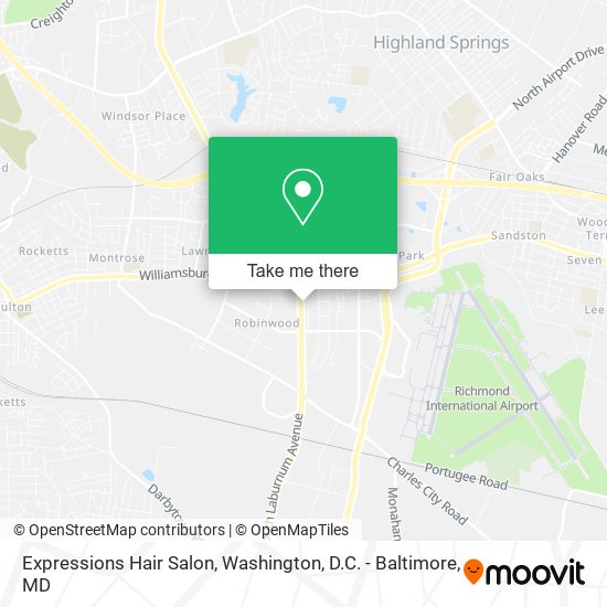 Mapa de Expressions Hair Salon