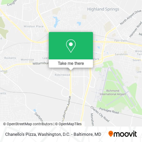 Mapa de Chanello's Pizza