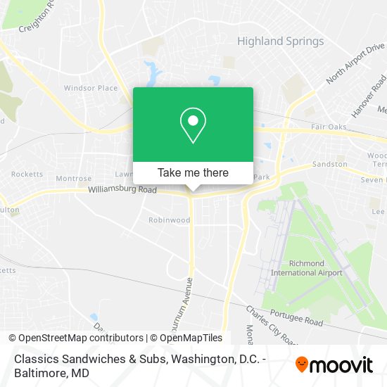 Classics Sandwiches & Subs map