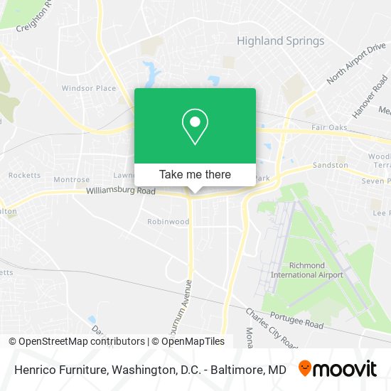 Mapa de Henrico Furniture