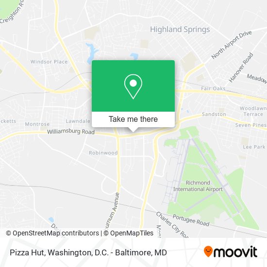 Mapa de Pizza Hut