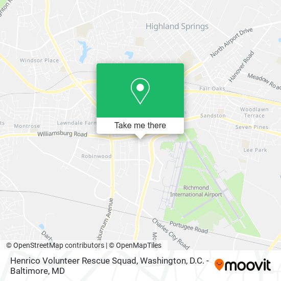 Mapa de Henrico Volunteer Rescue Squad
