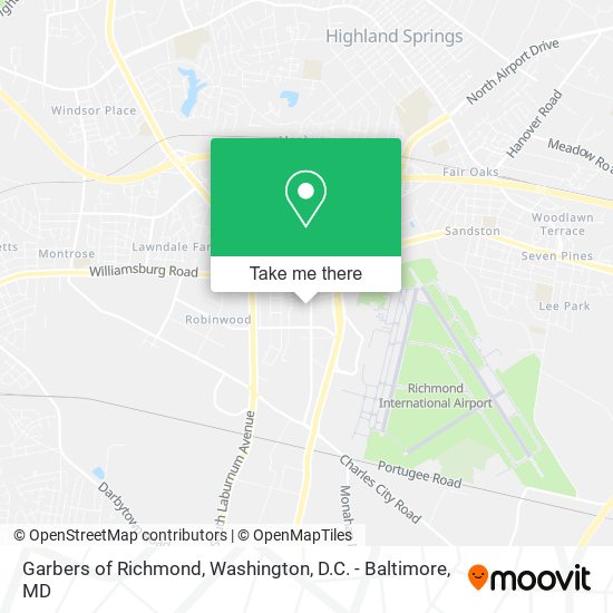 Garbers of Richmond map