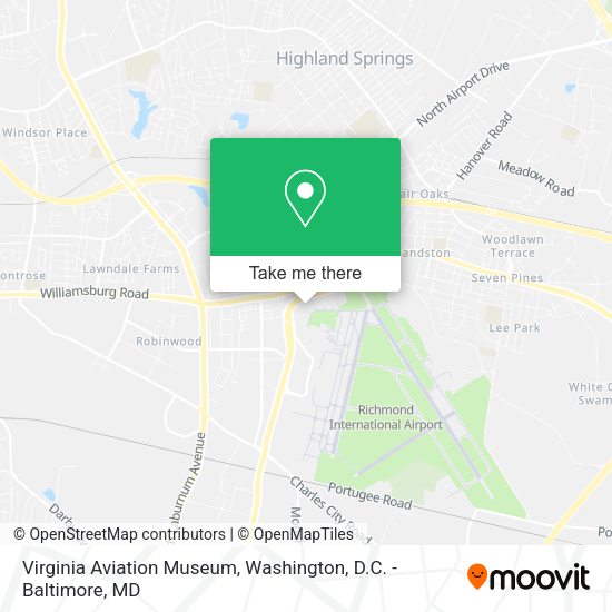 Mapa de Virginia Aviation Museum