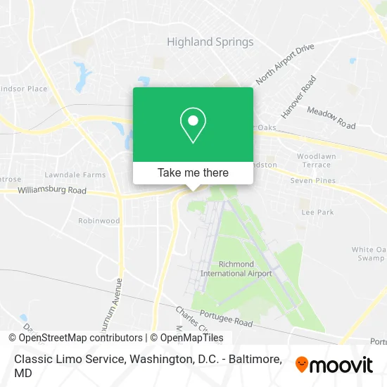 Classic Limo Service map