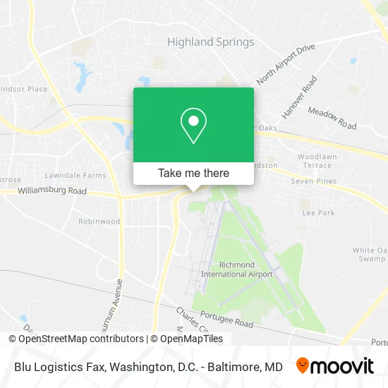 Blu Logistics Fax map