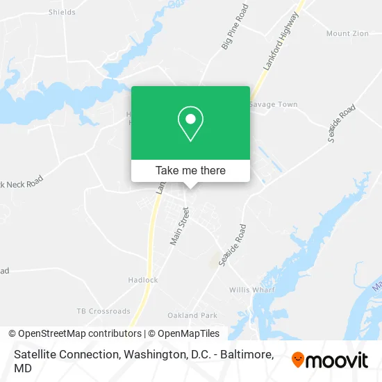 Satellite Connection map