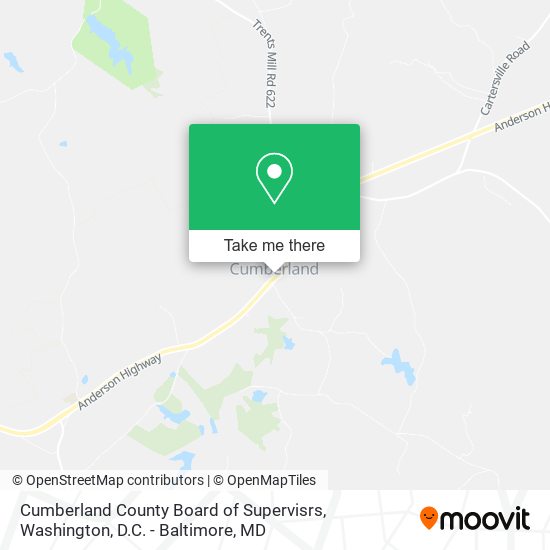 Cumberland County Board of Supervisrs map