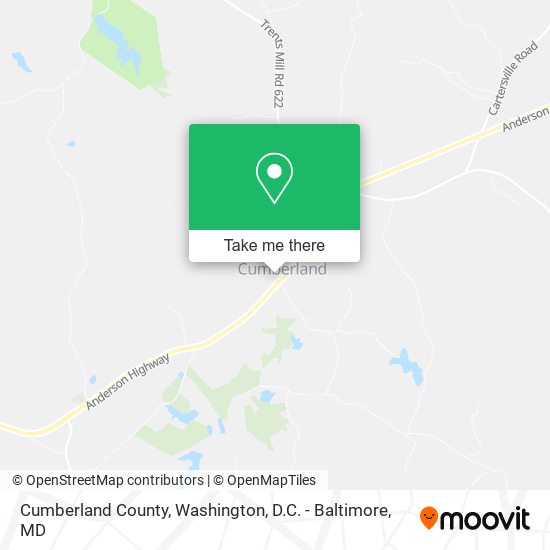 Mapa de Cumberland County