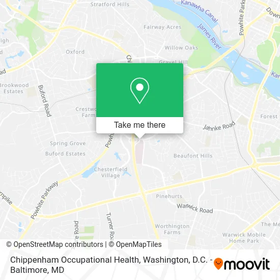 Chippenham Occupational Health map