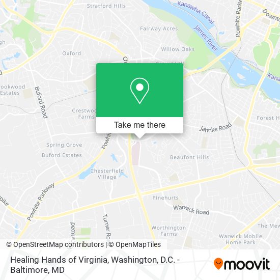 Mapa de Healing Hands of Virginia