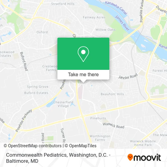 Commonwealth Pediatrics map