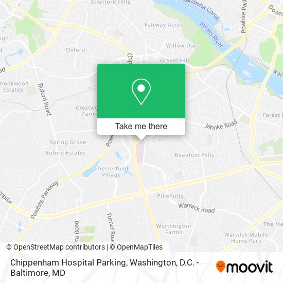 Chippenham Hospital Parking map