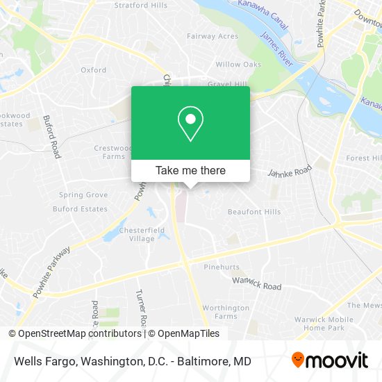 Mapa de Wells Fargo