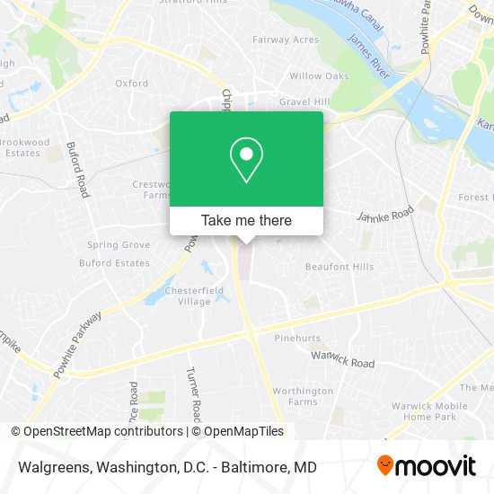 Mapa de Walgreens