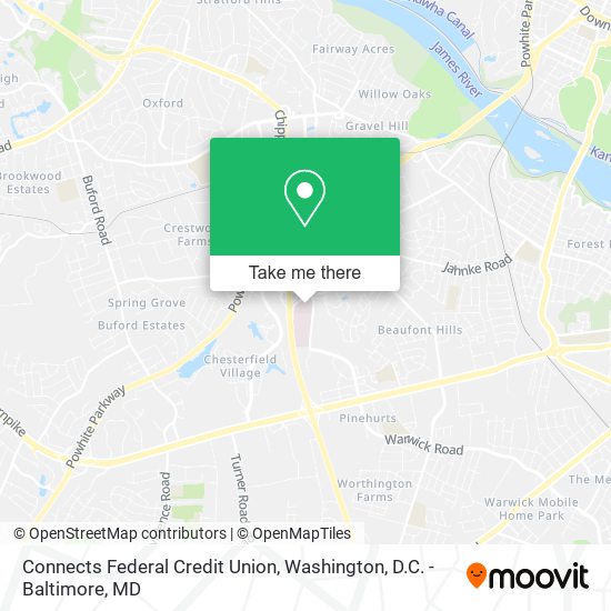 Connects Federal Credit Union map